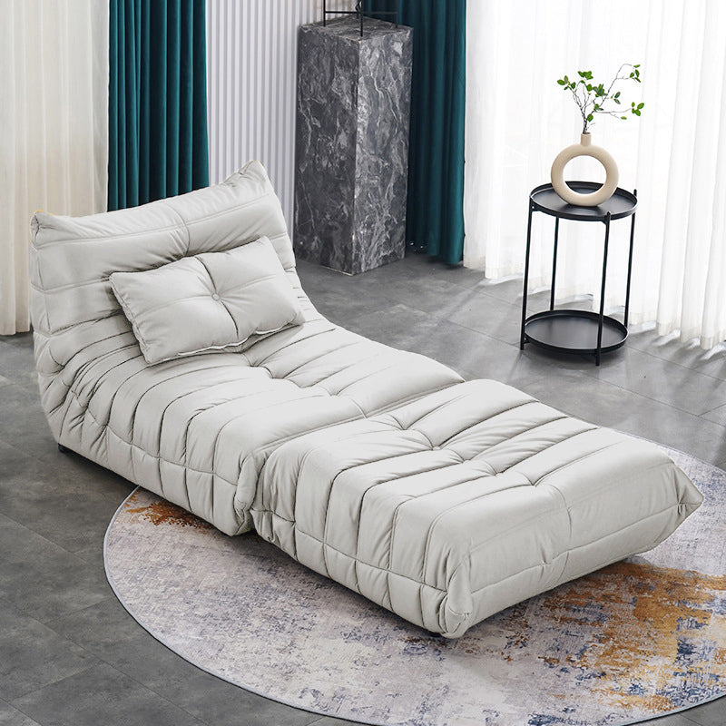 Contemporary Armless Accent Chair Modern Chair with Biscuit Back