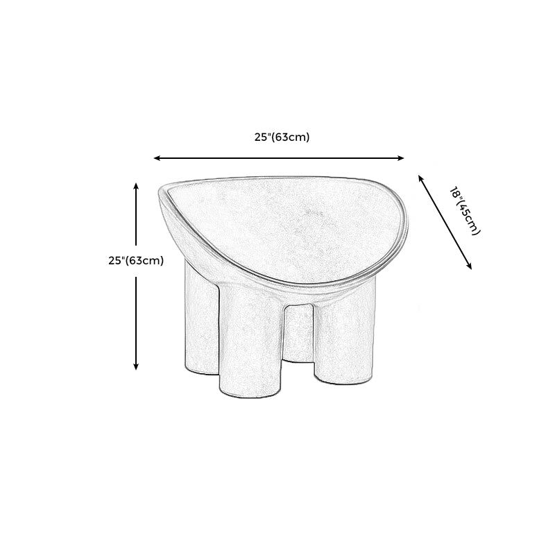 Silla de plástico 32.6 "L x17.7" W x 24.8 "HRAZS INCLUIDOS SILLA PARA LA SALA DE LIBRA