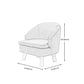 Recessed Arms Chair with Basic Four Legs with Tight Back for Bedroom