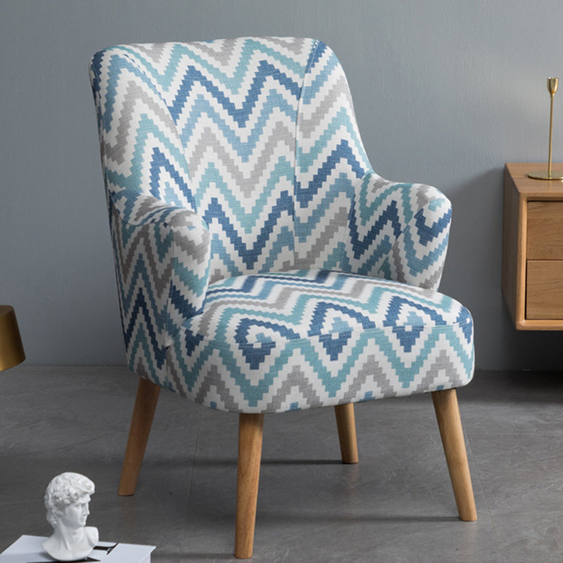 Chaise de lin 25,5 "L x 26,7" W x 35,8 "H Armes incluses pour le salon