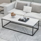 Rahmenbasis-Design, quadratischer/rechteckiger Massivholztisch für Couchtisch
