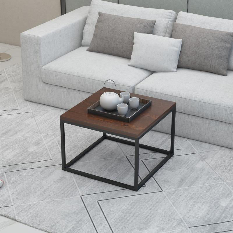 Rahmenbasis-Design, quadratischer/rechteckiger Massivholztisch für Couchtisch