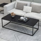 Rahmenbasis-Design, quadratischer/rechteckiger Massivholztisch für Couchtisch