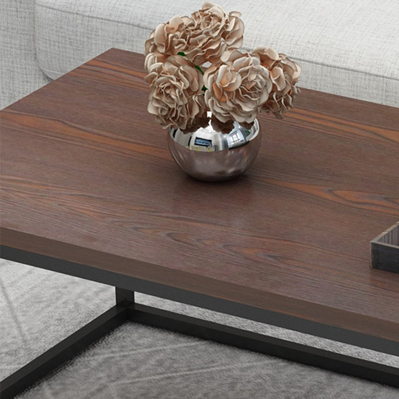 Rahmenbasis-Design, quadratischer/rechteckiger Massivholztisch für Couchtisch