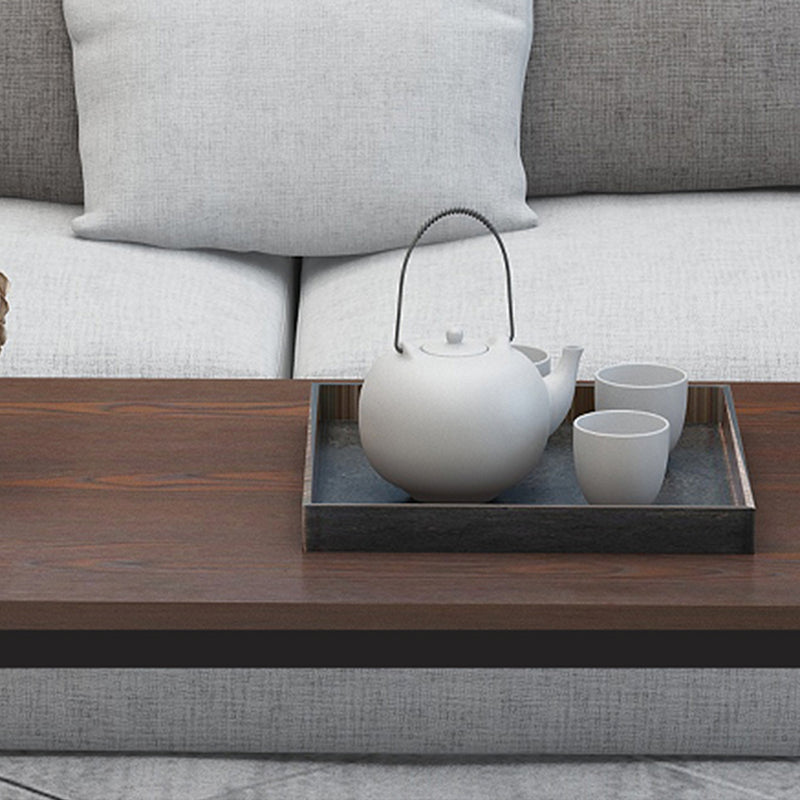 Rahmenbasis-Design, quadratischer/rechteckiger Massivholztisch für Couchtisch