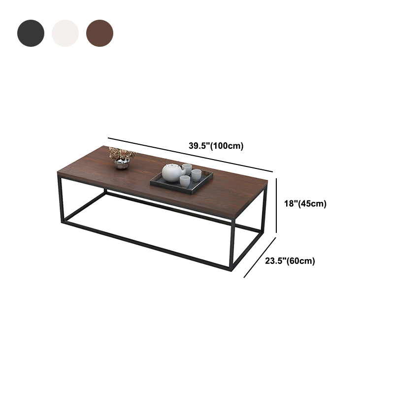 Rahmenbasis-Design, quadratischer/rechteckiger Massivholztisch für Couchtisch