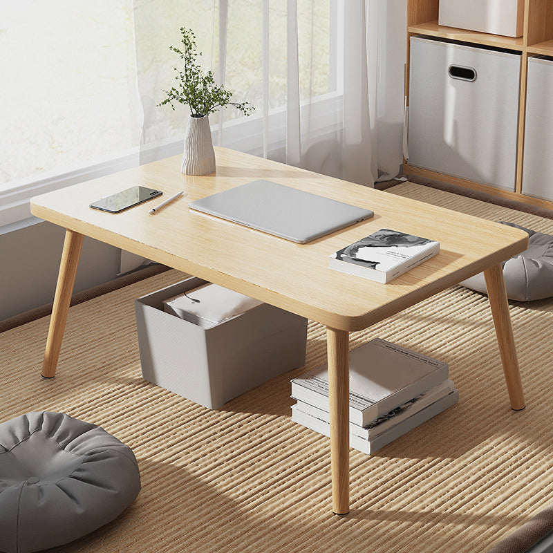 4 Legs Base Design Square/rectangular Wood-based Board Table Coffee Table Natural Clearhalo 'Coffee & Accent Tables' 'Coffee Tables' 'coffee_tables' 'furn' 'furn_coffee_tables' 'Furniture' 'Living Room Furniture' 5451714