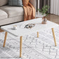 4 Legs Base Design Square/rectangular Wood-based Board Table Coffee Table Clearhalo 'Coffee & Accent Tables' 'Coffee Tables' 'coffee_tables' 'furn' 'furn_coffee_tables' 'Furniture' 'Living Room Furniture' 5451716