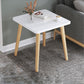 4 Legs Base Design Square/rectangular Wood-based Board Table Coffee Table White Clearhalo 'Coffee & Accent Tables' 'Coffee Tables' 'coffee_tables' 'furn' 'furn_coffee_tables' 'Furniture' 'Living Room Furniture' 5451717