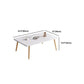 4 Legs Base Design Square/rectangular Wood-based Board Table Coffee Table Clearhalo 'Coffee & Accent Tables' 'Coffee Tables' 'coffee_tables' 'furn' 'furn_coffee_tables' 'Furniture' 'Living Room Furniture' 5451730
