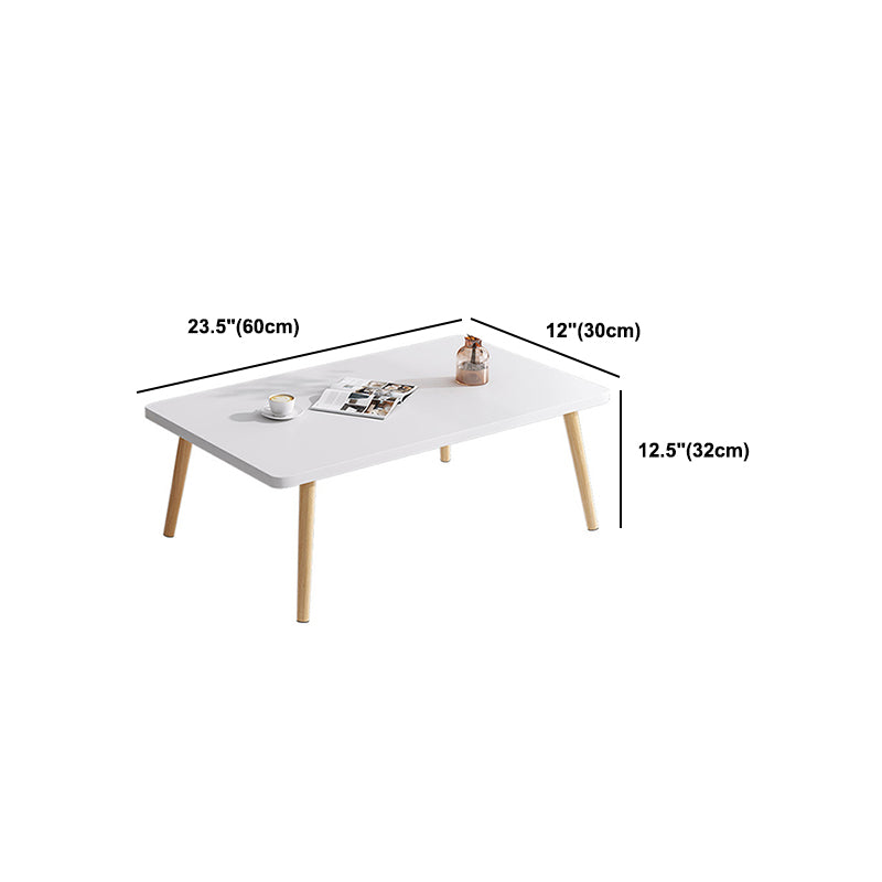 4 Legs Base Design Square/rectangular Wood-based Board Table Coffee Table Clearhalo 'Coffee & Accent Tables' 'Coffee Tables' 'coffee_tables' 'furn' 'furn_coffee_tables' 'Furniture' 'Living Room Furniture' 5451730