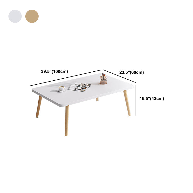 4 Legs Base Design Square/rectangular Wood-based Board Table Coffee Table Clearhalo 'Coffee & Accent Tables' 'Coffee Tables' 'coffee_tables' 'furn' 'furn_coffee_tables' 'Furniture' 'Living Room Furniture' 5451731