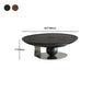 Modern Style Round Wood Table with Abstract Base Coffee Table Clearhalo 'Coffee & Accent Tables' 'Coffee Tables' 'coffee_tables' 'furn' 'furn_coffee_tables' 'Furniture' 'Living Room Furniture' 5451791
