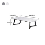 Tavolino rettangolare in ardesia tavolino ornato per soggiorno