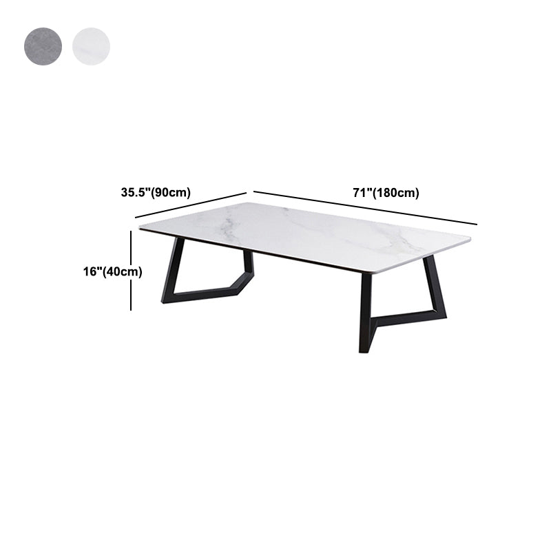 Tavolino rettangolare in ardesia tavolino ornato per soggiorno