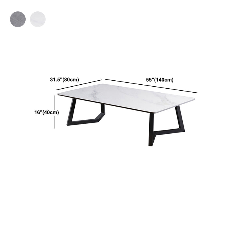 Tavolino rettangolare in ardesia tavolino ornato per soggiorno