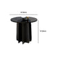 Modern Style Round Glass Table with Metal Base Pedestal Base Coffee Table