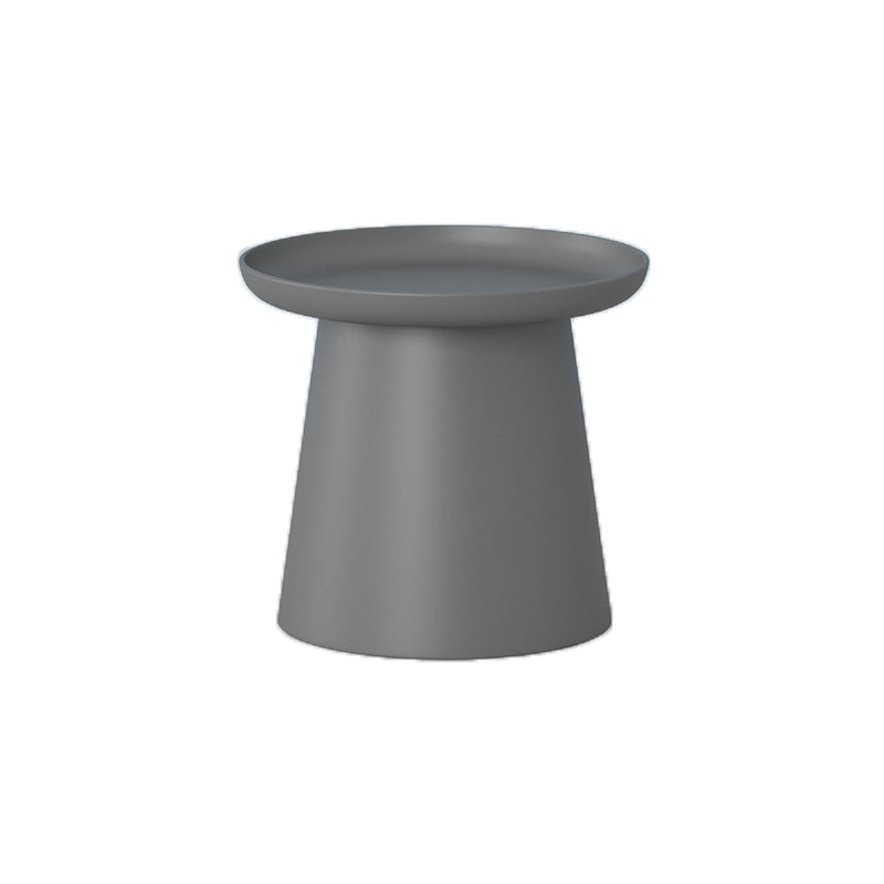 Tavolino moderno rotondo acrilico/legno con tavolino da caffè a base di un piede