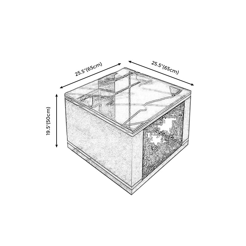 Tavolo da fascia alta in pietra quadrata Glam Frame divano tavolo da estremità laterale per soggiorno