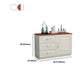 Modern White Accent Chest with Drawers 15.74" Wide Side Cabinet