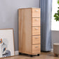 23.62" Wide Accent Chest with Drawers Water Resistant Chest with Wheels