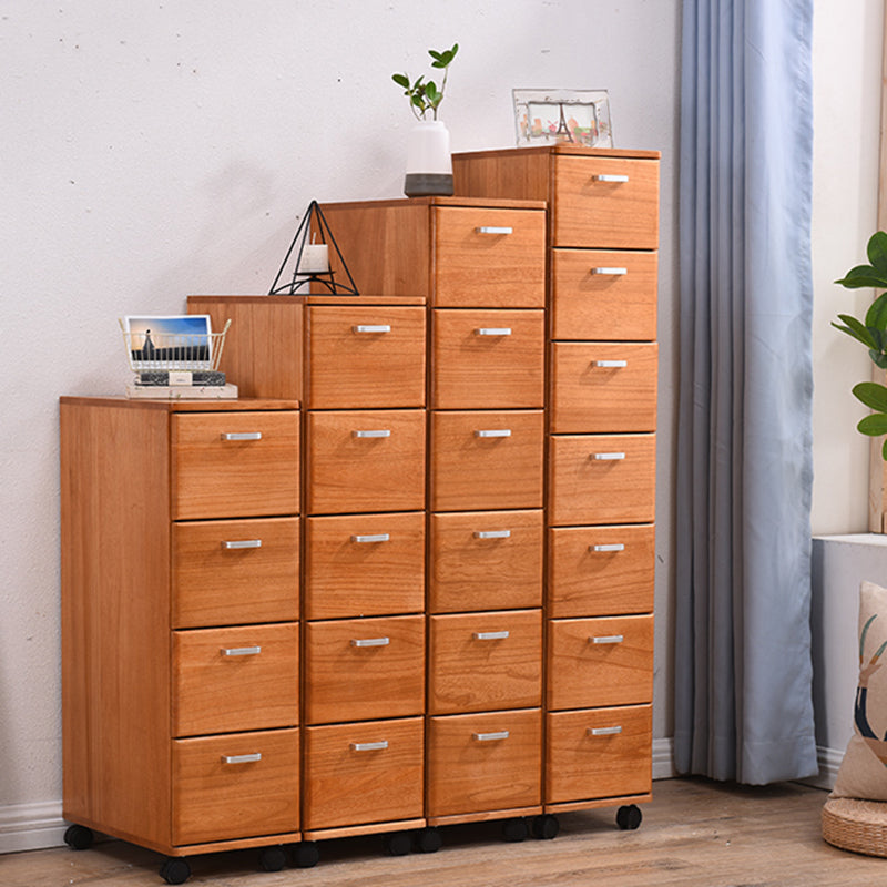 23.62" Wide Accent Chest with Drawers Water Resistant Chest with Wheels