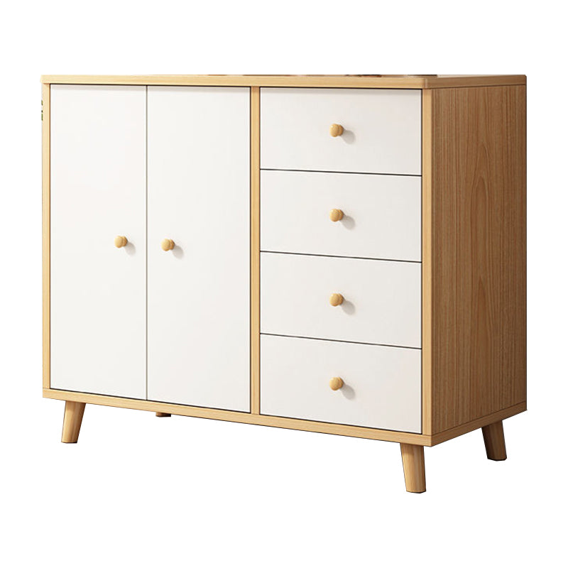 14.96" Wide Modern Wood Accent Chest with Drawer Rectangle Accent Cabinet