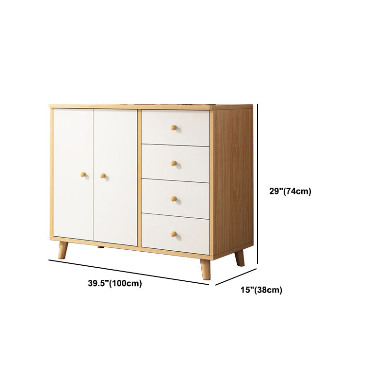 14,96 "Chérie d'accent en bois moderne de large avec armoire d'accent rectangle du tiroir