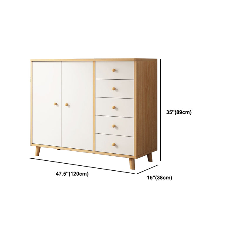 14.96" Wide Modern Wood Accent Chest with Drawer Rectangle Accent Cabinet