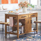 Farmhouse Stationary Kitchen Island Set Wood Rectangular Kitchen Island Set Clearhalo 'furn' 'furn_kitchen_islands_carts' 'Furniture' 'Kitchen & Dining Furniture' 'Kitchen Islands & Carts' 'kitchen_islands_carts' 5452389