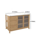 Traditional Stationary Kitchen Island Set Rectangular Wood Kitchen Island Set for Home Use
