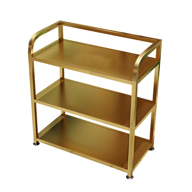 25.59"H Stationary Modern Prep Table Metal Rectangular Prep Table