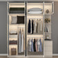Contemporary Style Wardrobe Glass Wardrobe Closet With Shelves