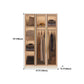Contemporary Style Wardrobe Glass Wardrobe Closet With Shelves