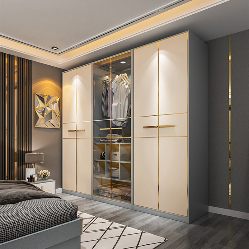 Contemporary Style Wardrobe Wood Wardrobe Closet for Bedroom Clearhalo 'Armoires & Wardrobes' 'armoires_wardrobes' 'Bedroom Furniture' 'furn' 'furn_armoires_wardrobes' 'Furniture' 5452593