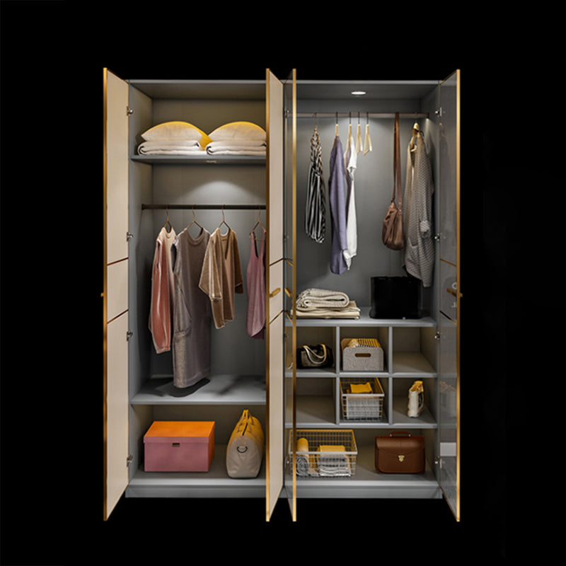 Contemporary Style Wardrobe Wood Wardrobe Closet for Bedroom Clearhalo 'Armoires & Wardrobes' 'armoires_wardrobes' 'Bedroom Furniture' 'furn' 'furn_armoires_wardrobes' 'Furniture' 5452596