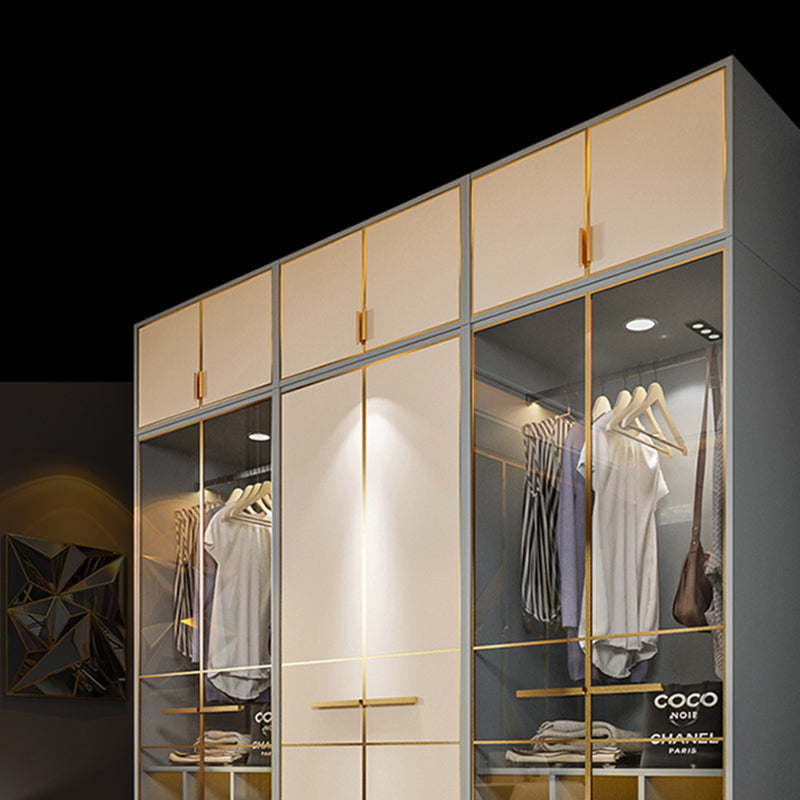 Contemporary Style Wardrobe Wood Wardrobe Closet for Bedroom Clearhalo 'Armoires & Wardrobes' 'armoires_wardrobes' 'Bedroom Furniture' 'furn' 'furn_armoires_wardrobes' 'Furniture' 5452599