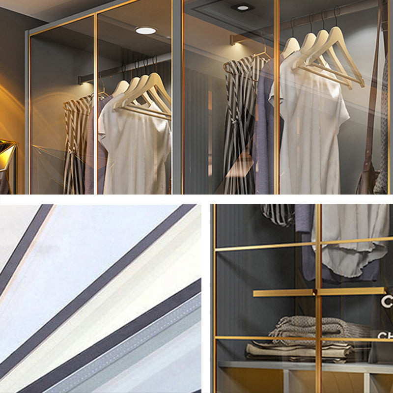 Contemporary Style Wardrobe Wood Wardrobe Closet for Bedroom Clearhalo 'Armoires & Wardrobes' 'armoires_wardrobes' 'Bedroom Furniture' 'furn' 'furn_armoires_wardrobes' 'Furniture' 5452604