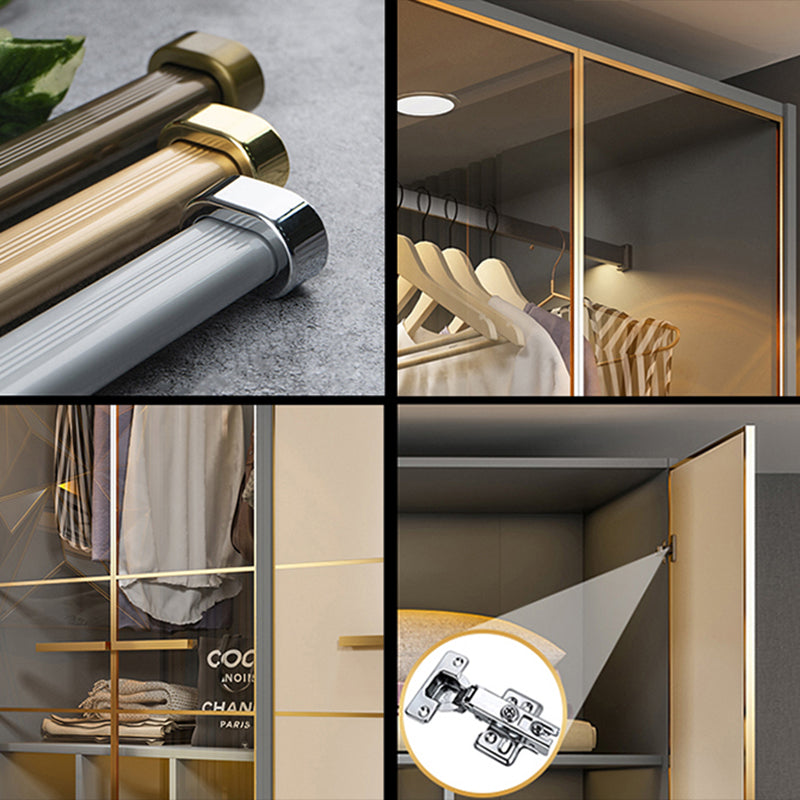 Contemporary Style Wardrobe Wood Wardrobe Closet for Bedroom Clearhalo 'Armoires & Wardrobes' 'armoires_wardrobes' 'Bedroom Furniture' 'furn' 'furn_armoires_wardrobes' 'Furniture' 5452606