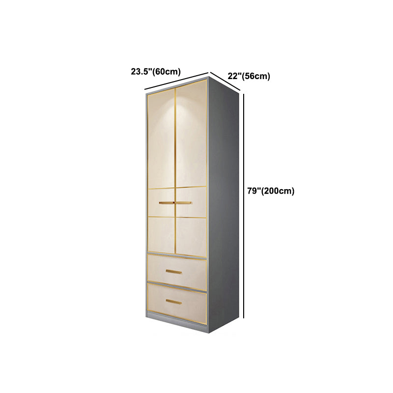 Contemporary Style Wardrobe Wood Wardrobe Closet for Bedroom Clearhalo 'Armoires & Wardrobes' 'armoires_wardrobes' 'Bedroom Furniture' 'furn' 'furn_armoires_wardrobes' 'Furniture' 5452614