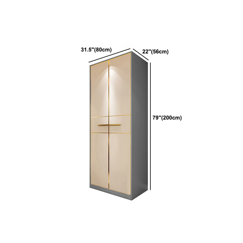 Contemporary Style Wardrobe Wood Wardrobe Closet for Bedroom Clearhalo 'Armoires & Wardrobes' 'armoires_wardrobes' 'Bedroom Furniture' 'furn' 'furn_armoires_wardrobes' 'Furniture' 5452616