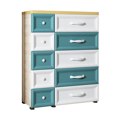 Contemporary Cabinet Plastic Storage Cabinet with Drawer for Bedroom