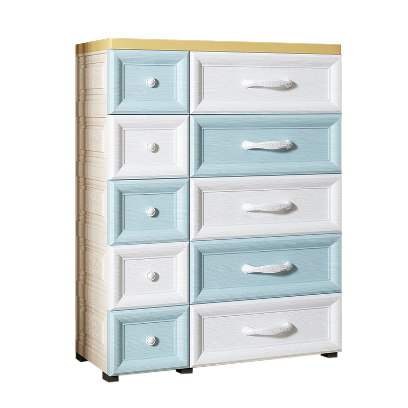 Contemporary Cabinet Plastic Storage Cabinet with Drawer for Bedroom