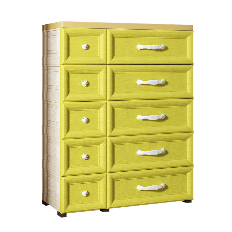 Contemporary Cabinet Plastic Storage Cabinet with Drawer for Bedroom