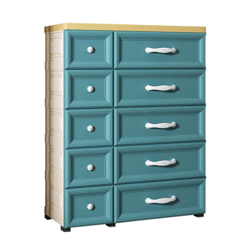 Contemporary Cabinet Plastic Storage Cabinet with Drawer for Bedroom