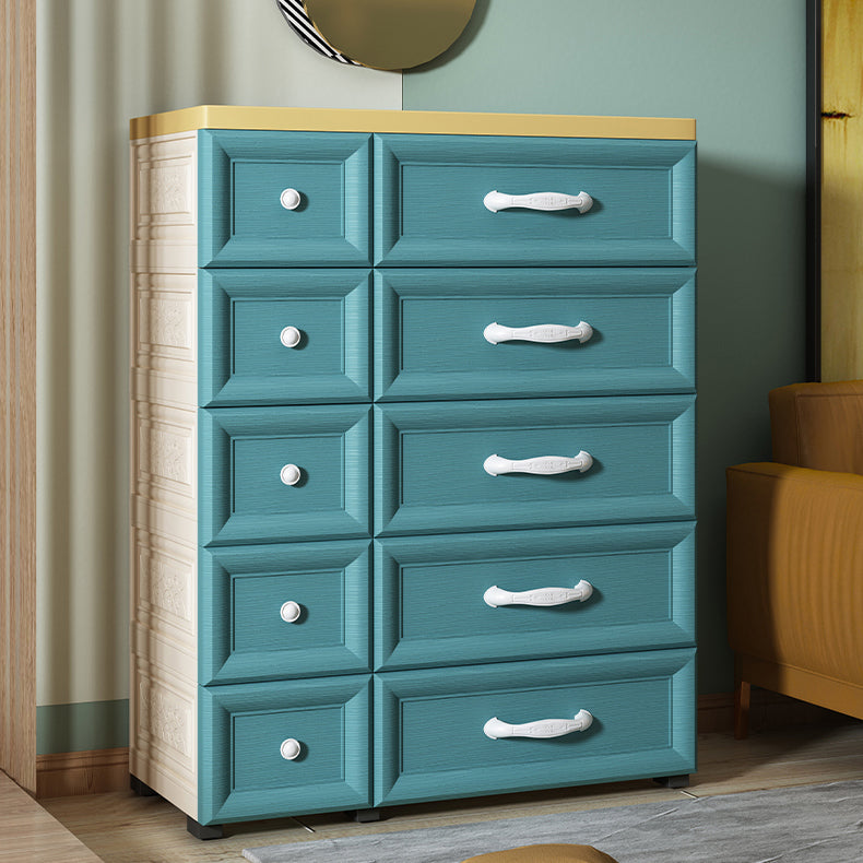 Contemporary Cabinet Plastic Storage Cabinet with Drawer for Bedroom
