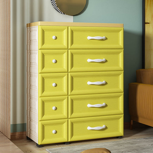 Gabinete contemporáneo Gabinete de almacenamiento de plástico con cajón para dormitorio