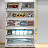 Modern Style Wardrobe Plastic Bedroom Wardrobe Closet With Drawers