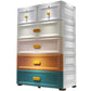 Modern Style Wardrobe Plastic Bedroom Wardrobe Closet With Drawers