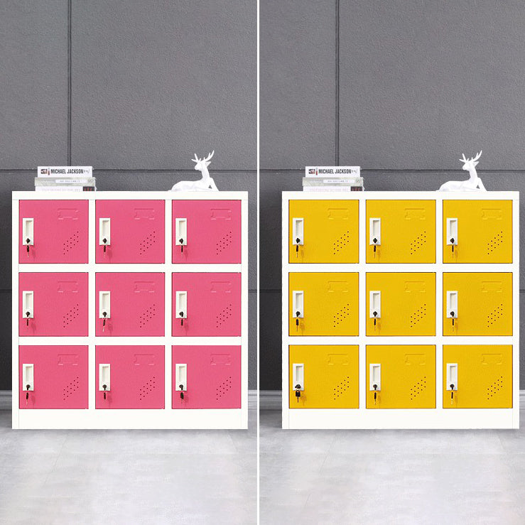 Armario de armario de metal de estilo contemporáneo para el hogar, 35.43 "D x 16.54" W x 39.37 "H